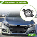 1 x Right Fog Light Grill for BMW X5 (2011 - 2013) Clear Black