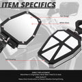 Universal UTV Side View Mirrors Bracket for Roll Cage Bar (1.5" 1.75" 2")