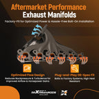 Cast Iron Exhaust Manifold Assembly for Chevrolet Trailblazer GMC Envoy (2002–2005)
