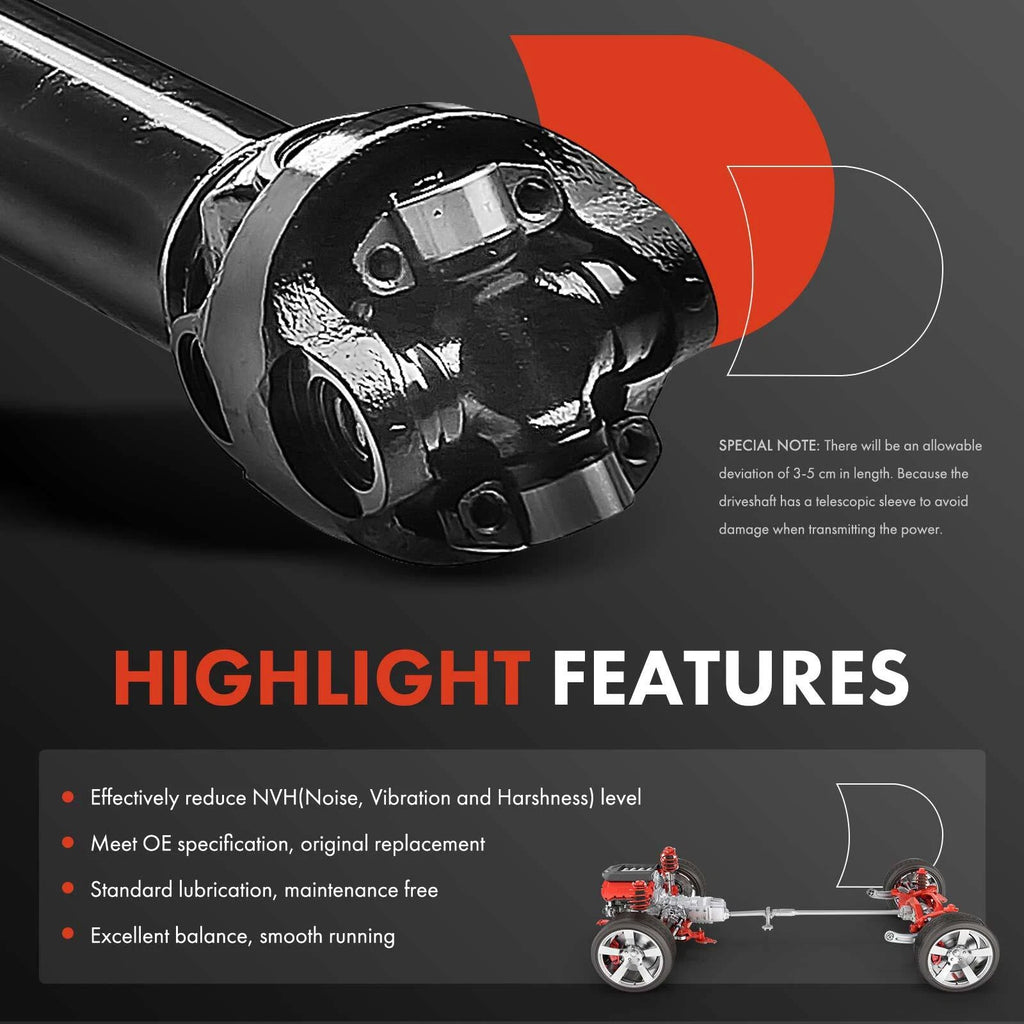 Front Driveshaft Prop Shaft Assembly for Jeep Wrangler TJ (1997)