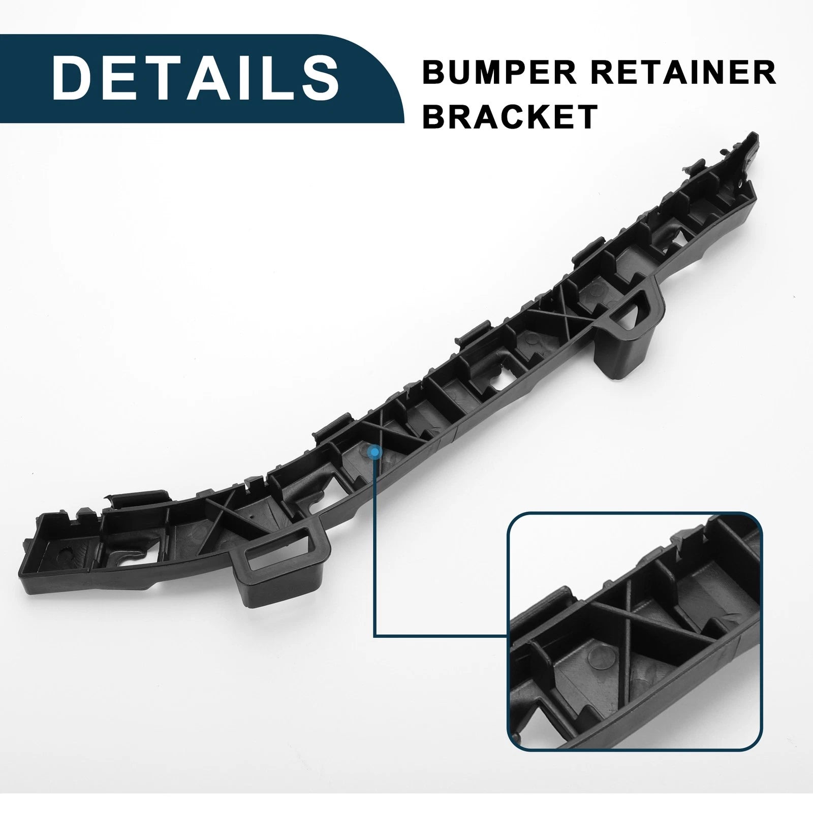 1pc Left Rear Bumper Retainer Bracket No. 86614A7000 for Kia Forte Sedan (2014–2018)