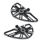 Rear Black Floorboard Foot Pegs for Harley Touring Street Glide (2014–2023)