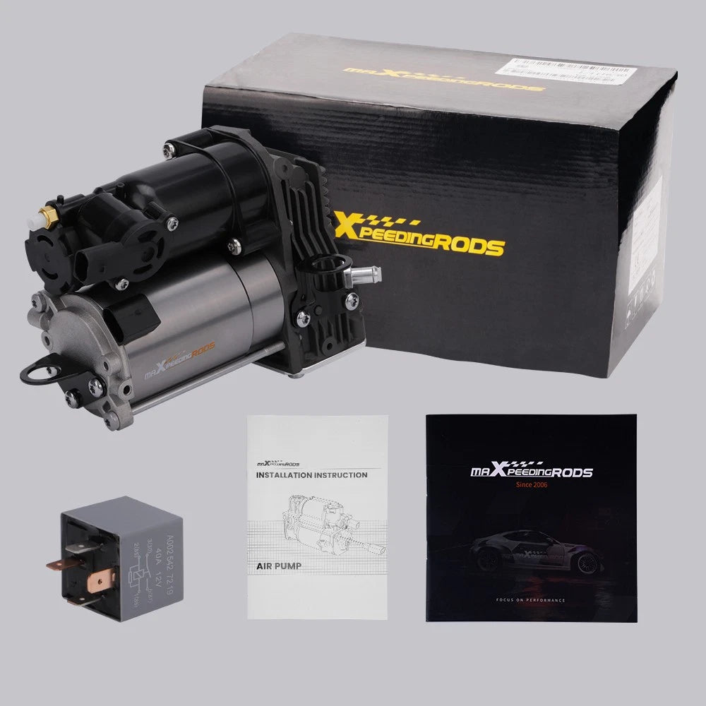 Air Suspension Compressor Pump w/ Relay for Mercedes Benz GL350 (2007–2012) 1643200204