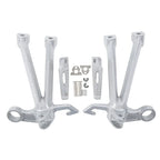 Rear Passenger Footrests Footpegs Bracket Set for Suzuki GSXR1000 (2007-2008)