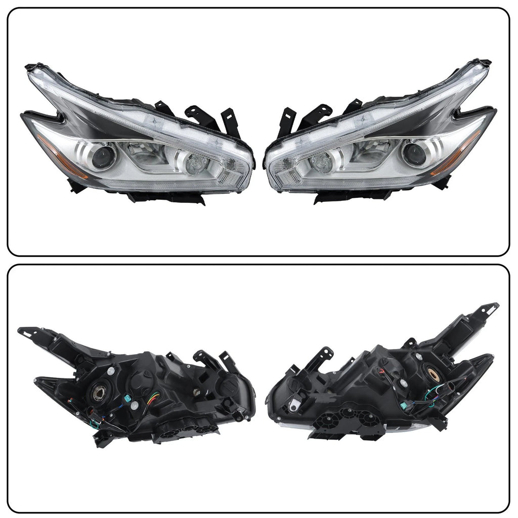 Set of 2 LED Headlights for Nissan Murano (2015-2018)