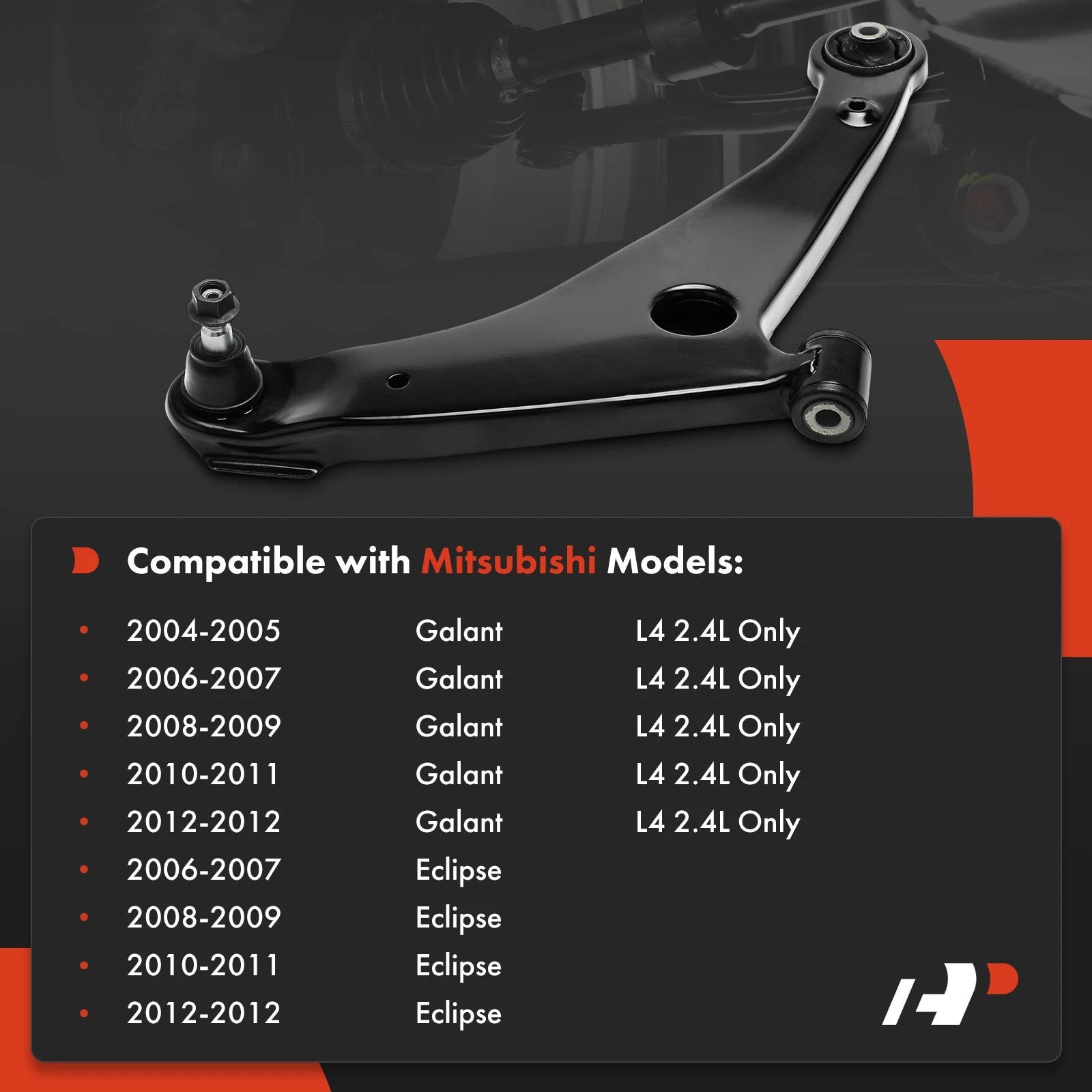 Front Right Lower Control Arm with Ball Joint for Mitsubishi Eclipse