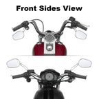 Chrome Rearview Mirrors for Harley Dyna Fat Street Bob FXDB (2006–2017)