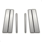6 Pc Chrome Pillar Post Covers for Toyota Yaris (2005–2010)