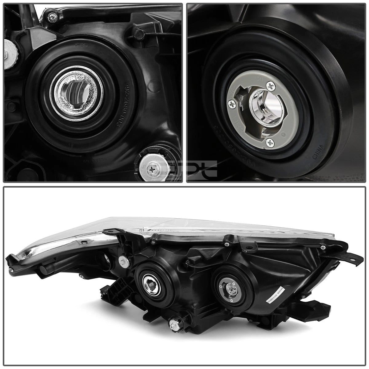 Projector Headlight for Toyota Highlander (2011–2013) Smoked Housing
