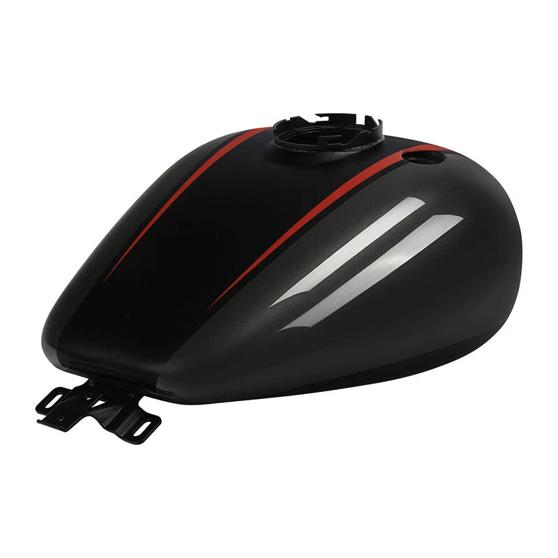 Fuel Gas Tank for Harley Touring CVO Glide (2008–Present) Dark Alloy/Black Denim