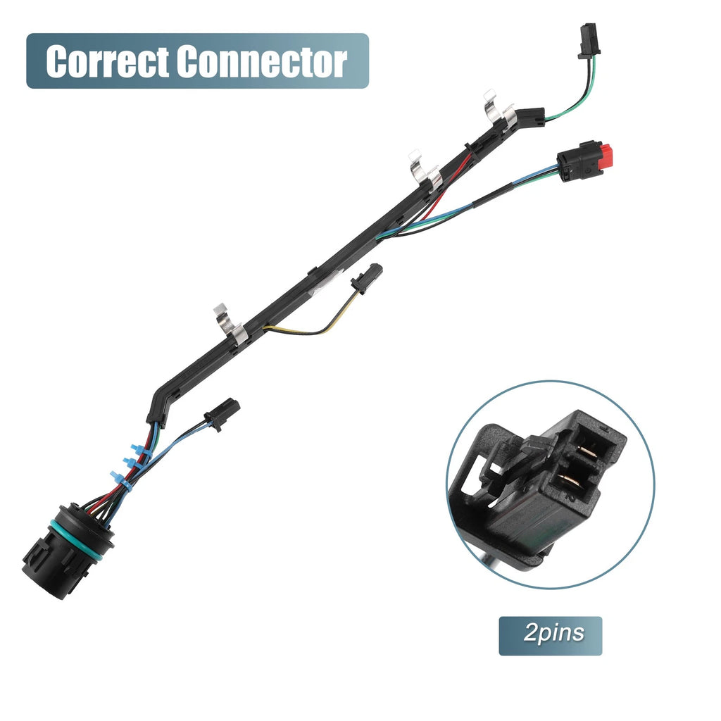 2X Glow Plug Wiring Harness 8C3Z9D930AA 8C3Z12A690BA for Ford F-250 F-350 (2008–2010)