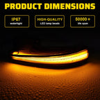 LED Side Mirror Sequential Turn Signal Light for Toyota RAV4 (2019–2023)