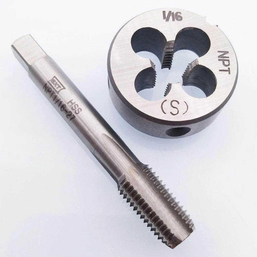 1/16-27 NPT Tap and Right-Hand Die for Metalworking Tools