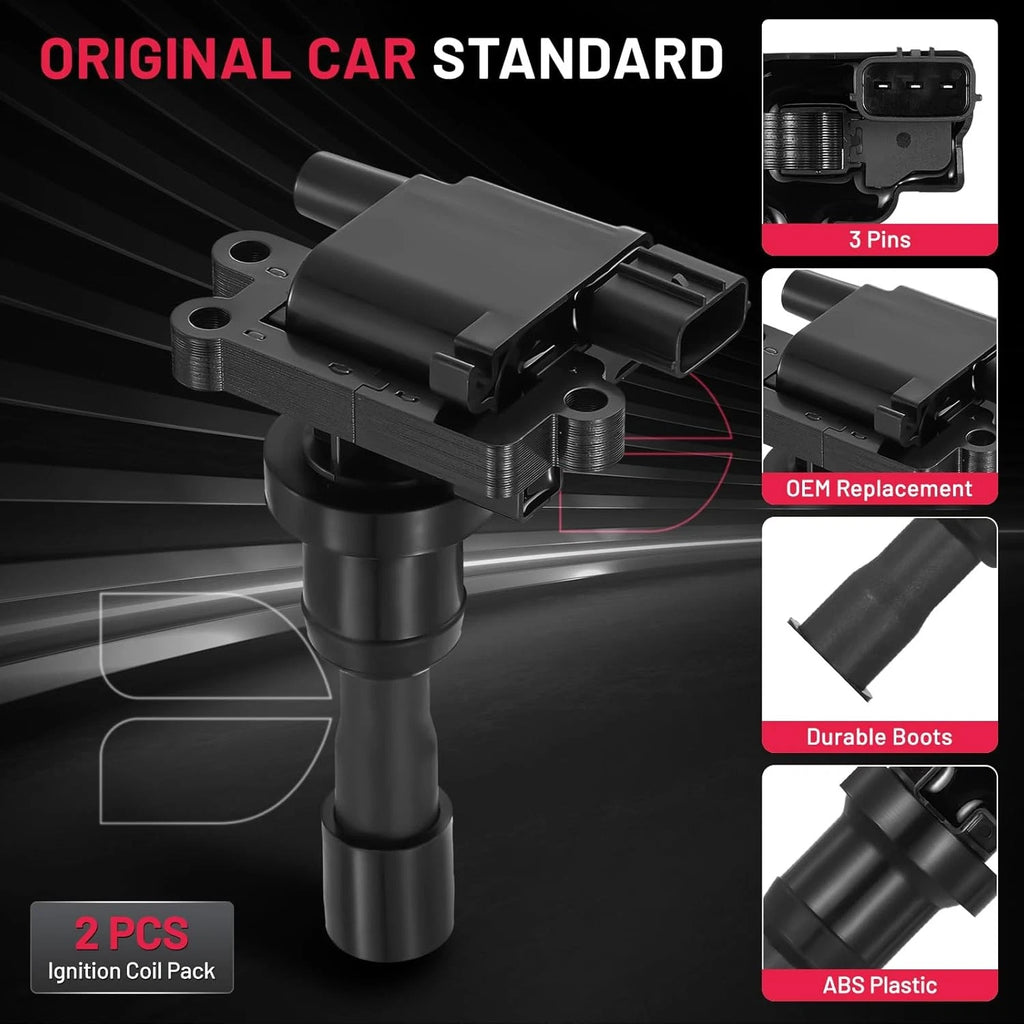 2PC Ignition Coil JMI297 UF523 UF-523 for Mitsubishi Lancer (2005)