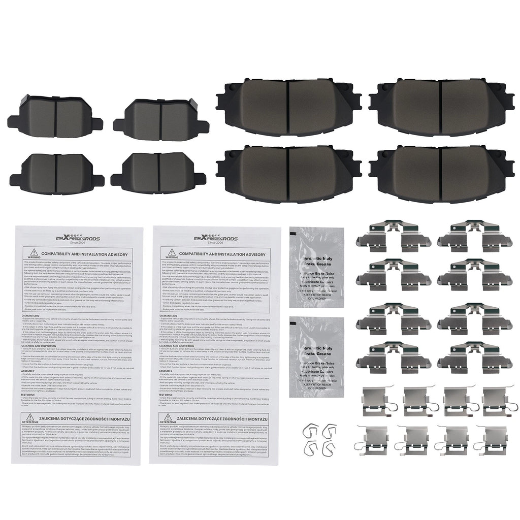Ceramic Brake Pads for Toyota Prius Prime (2017-2019)