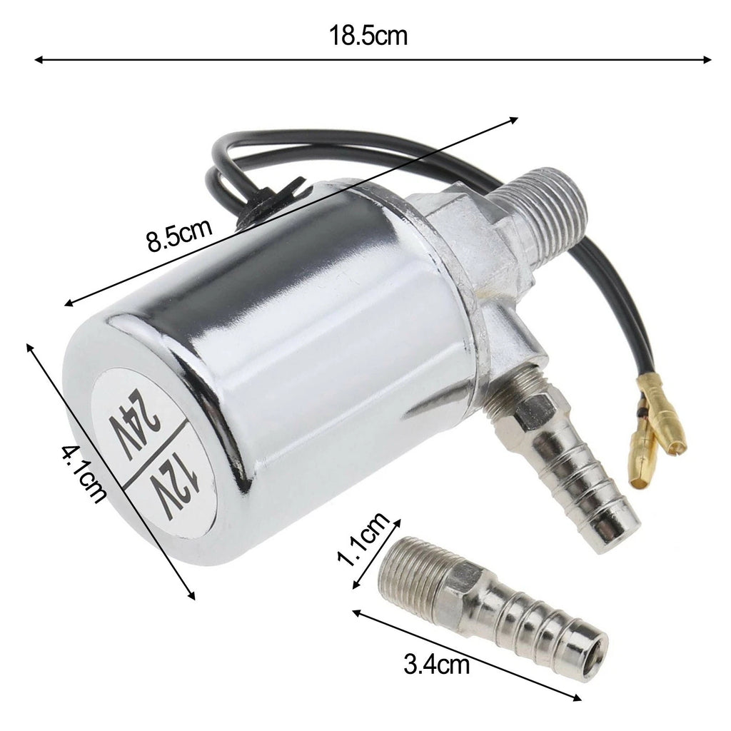 Chrome Plated Air-Horn Electric Solenoid Valve for Truck/VAN (12V/24V)