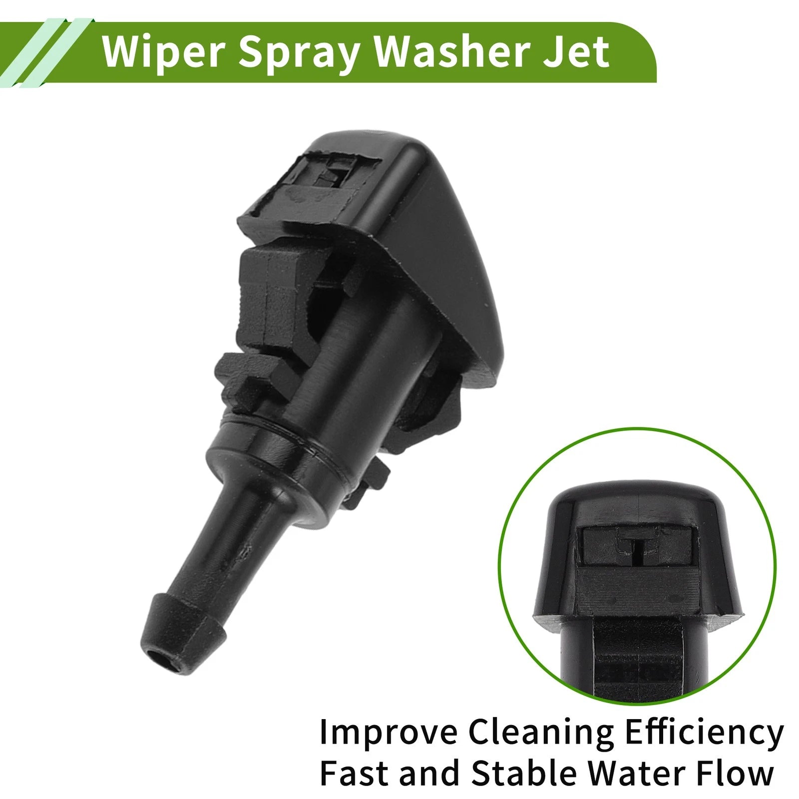 Set of 1 Windshield Washer Nozzle with Hose Connector for Toyota  No. 8538134030
