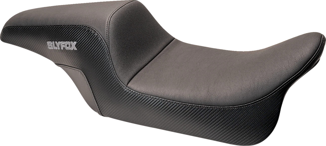 Drifter Seat for FL (2008–2023) - Gray Logo, Smooth Vinyl, Carbon Fiber