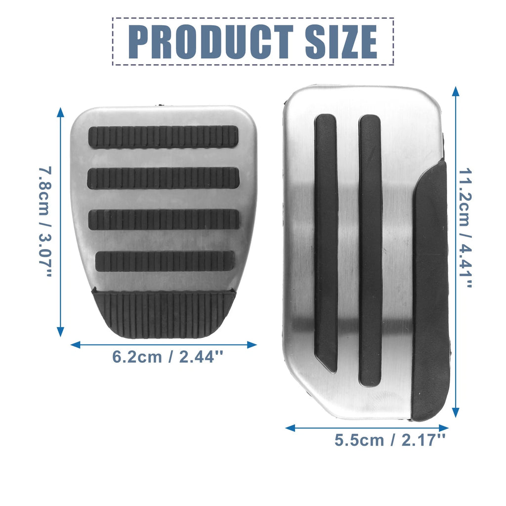 3pcs Accelerator & Brake Pedal Cover Set for Nissan Juke Leaf (2011–2018)