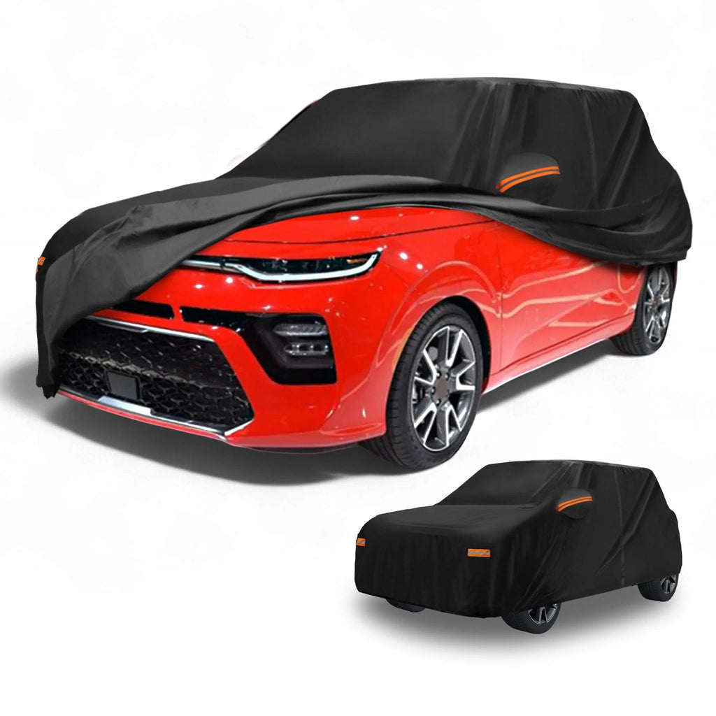 Waterproof All Weather Car Cover for Kia Soul (2010–2023) 190T-PU Zipper