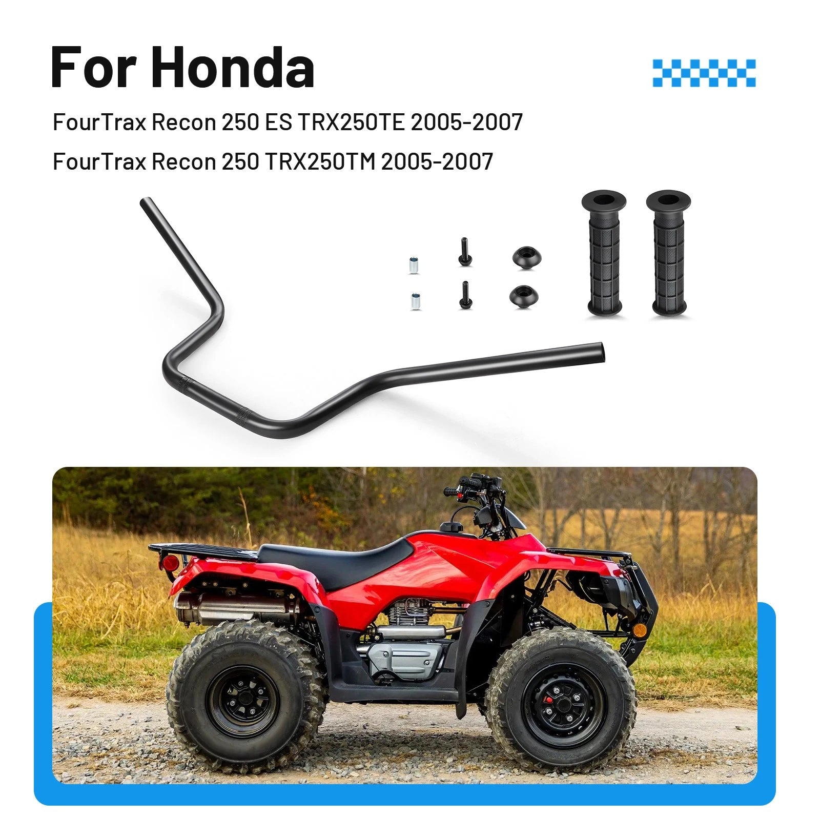 Handlebar & Grips End Guard for Honda Recon 250 TRX250TM (2005–2007) 53100-HM8-B00