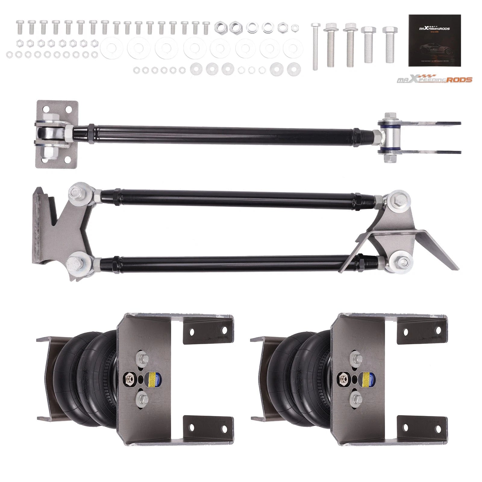 4 Link Air Ride Suspension Kit for Weld On (3" Axle)