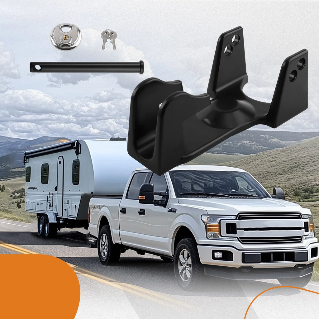 Gooseneck Hitch Lock for Heavy Trailers RVs (2010–2023)