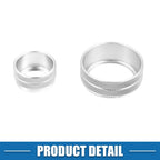 3Pcs AC Audio Volume Knob Cover for BMW F20 F22 F30 (2012–2019) Silver Tone