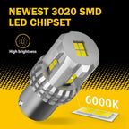 2X LED White Backup Reverse Light Bulbs for AUXITO 1156 7506 (6000K)