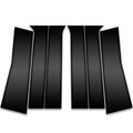 6pc Carbon Fiber Pillar Post Covers for 2008-2011 Dodge Nitro