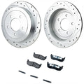 Disc Brake & Pad Kit for Ford F-150 (2000–2003) Drilled & Slotted