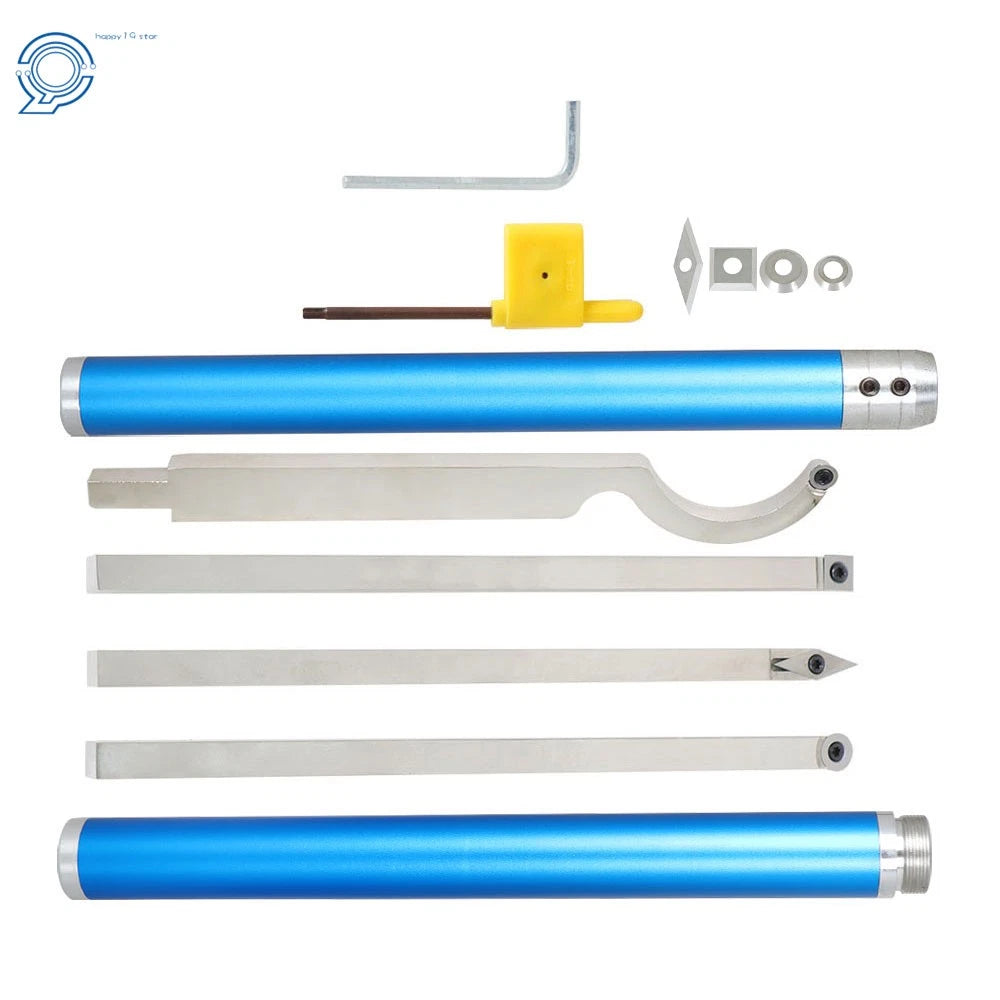 6 Pack Carbide Wood Turning Lathe Tools for Rougher Finisher