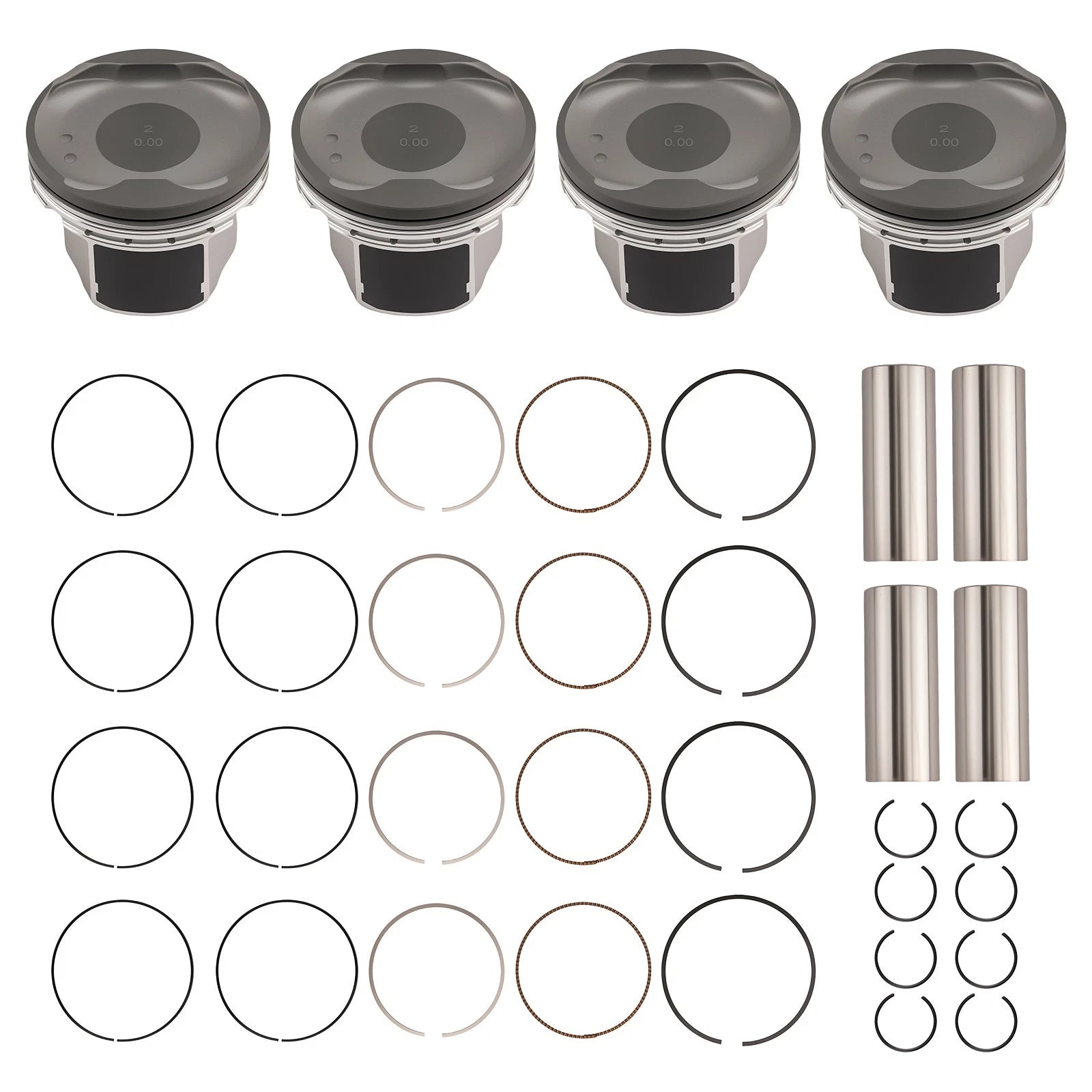 Pistons and Rings Set for Toyota Camry RAV4 Scion tC Lexus 2.4L (2007–2013)