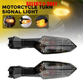 Set of 2 Front Smoked Turn Signal Lights for Kawasaki Ninja 1000 (2011–2017) & Versys 650