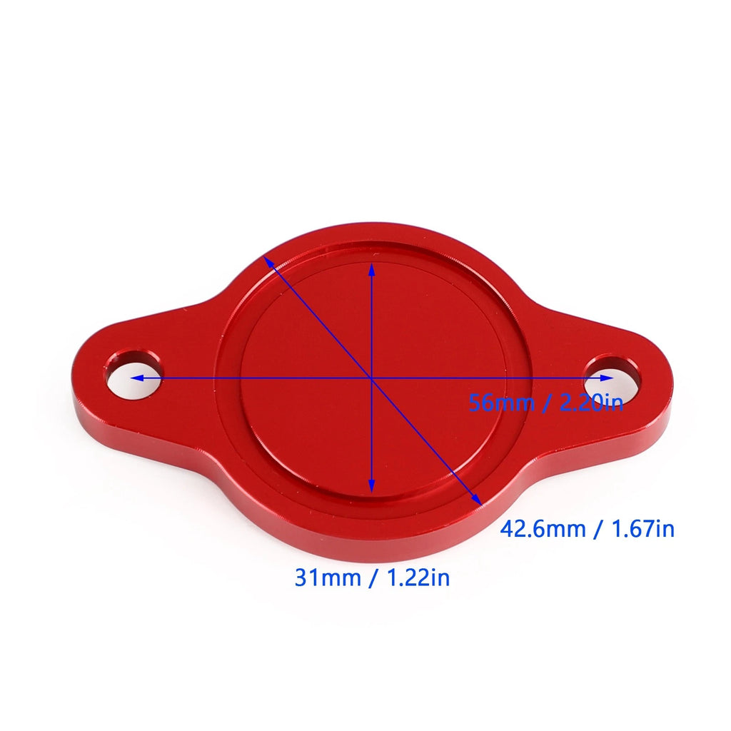 Red Billet Oil Filter Cover Cap for Ducati Multistrada (620–1200)