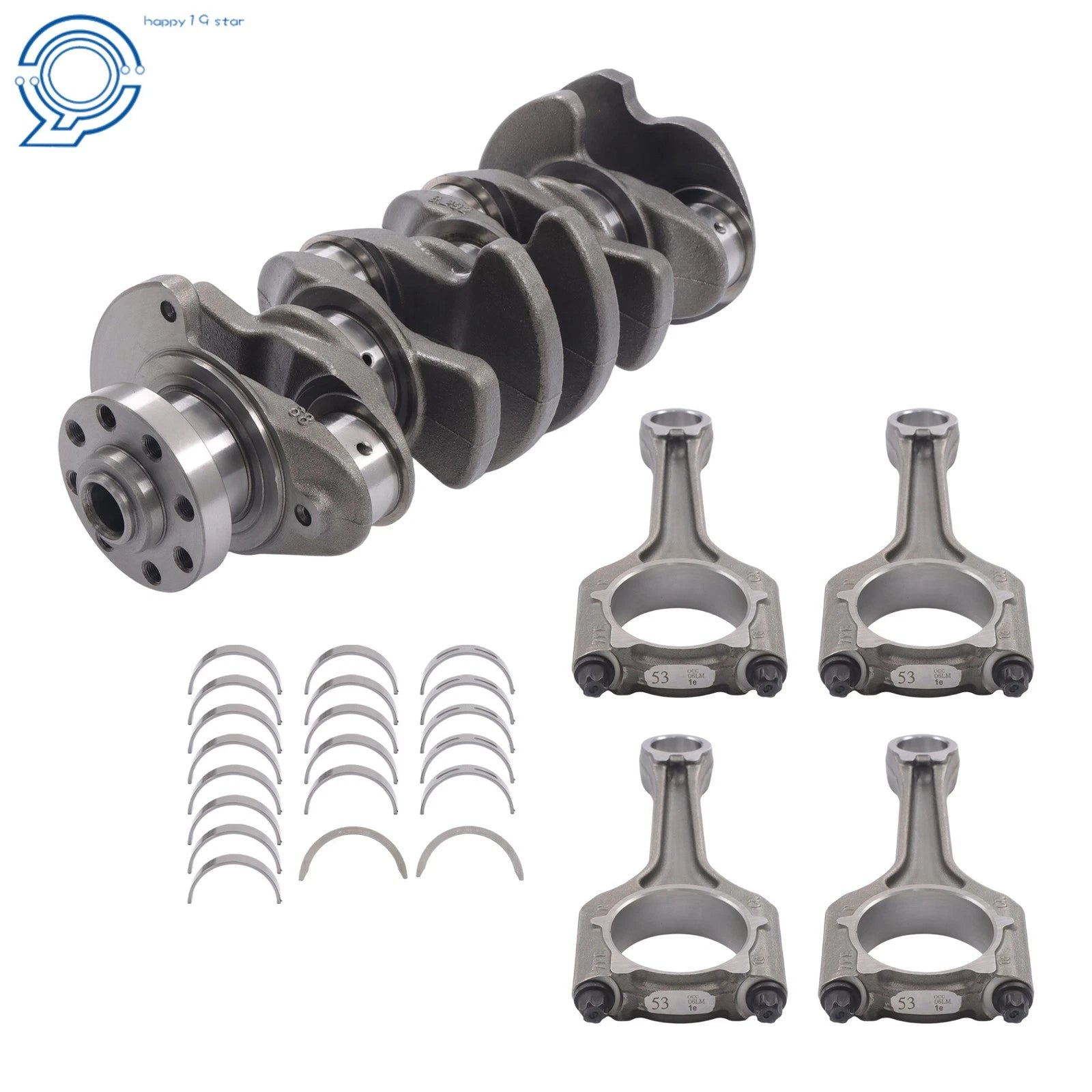 Set of 4 Crankshaft Rods Bearings for Audi VW EA888 (2012–2020) 06H105021M