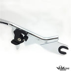 Chrome Gear Skull Backrest Sissy Bar Docking for Harley Touring FLHR (1997–2008)