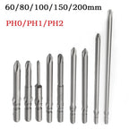 Electric Cross Screwdriver Bit Set of 3 for PH0 PH1 PH2 Screws