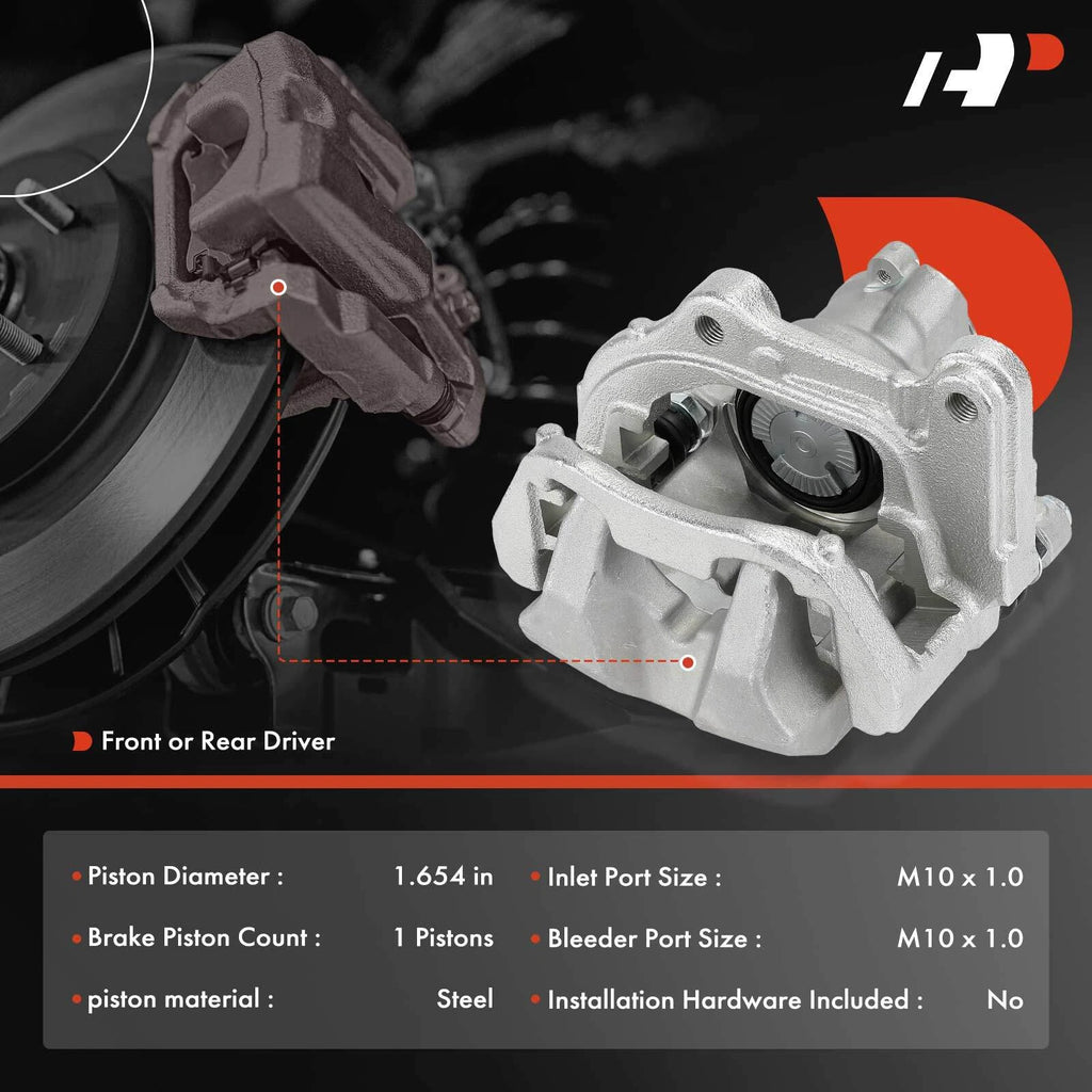 Driver Side Disc Brake Caliper with Bracket for BMW G30 530e 2018-2018