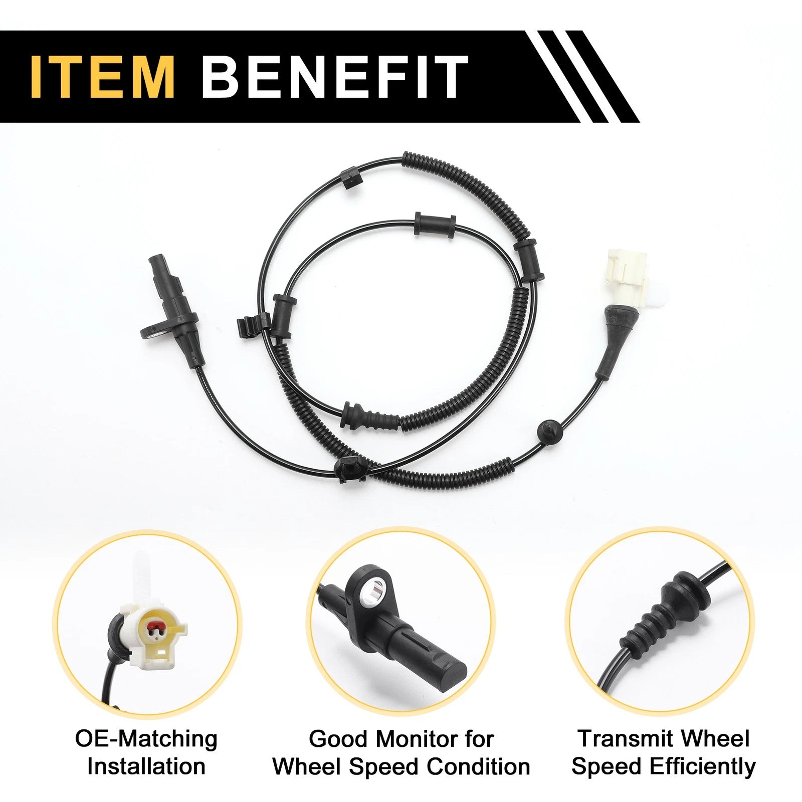 ABS Wheel Speed Sensor No.AL3Z2C190B for Ford F-150 (2010) Rear Left