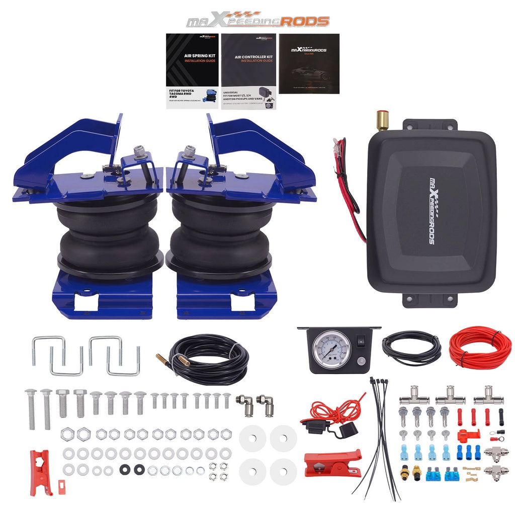 Air Suspension Helper Spring + Compressor Kit for Toyota Tacoma (2005–2023)