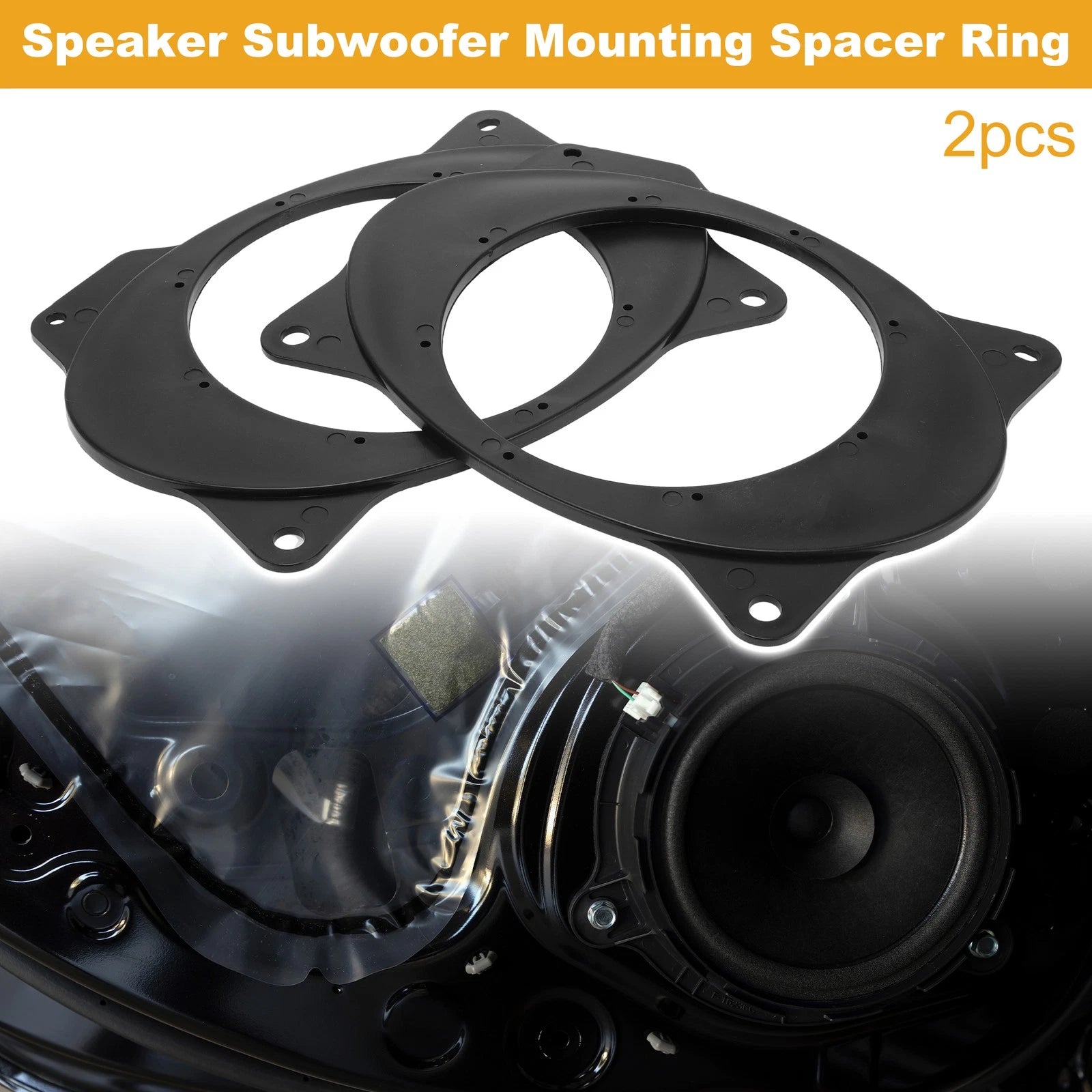 2X Speaker Spacer Ring Adapter for Toyota Corolla (2007–2018)