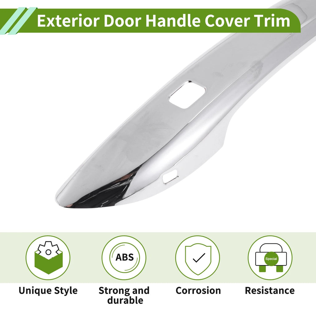 Exterior Door Handle Cover Trim for Hyundai Elantra (2021–2024) Silver Tone