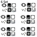 Set of 6 Carburetor Kits for Stihl 020 024 028 030 031 (RK-13HU RK-14HU)