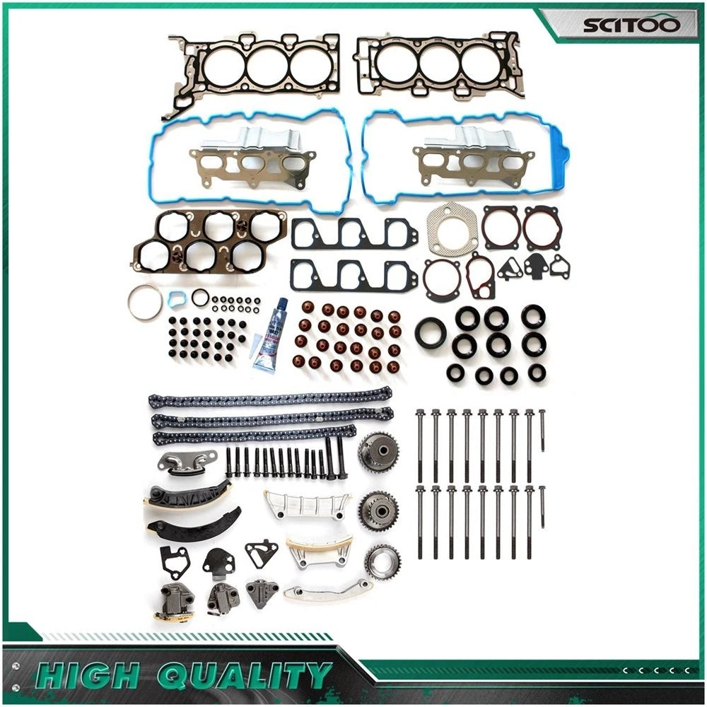 Timing Chain Kit & Head Gasket Bolts for Chevrolet Malibu 3.6L (2008–2011)