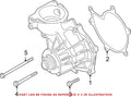 Engine Water Pump Gasket 11511406765 for BMW M5 (2000)
