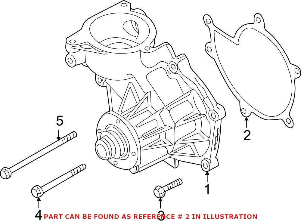 Engine Water Pump Gasket 11511406765 for BMW M5 (2000)