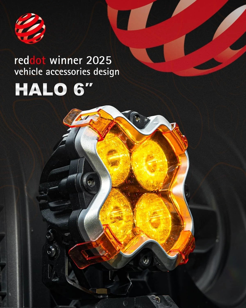 2X NOVSIGHT HALO 6" LED Work Light Pods for Truck SUV (Off Road)