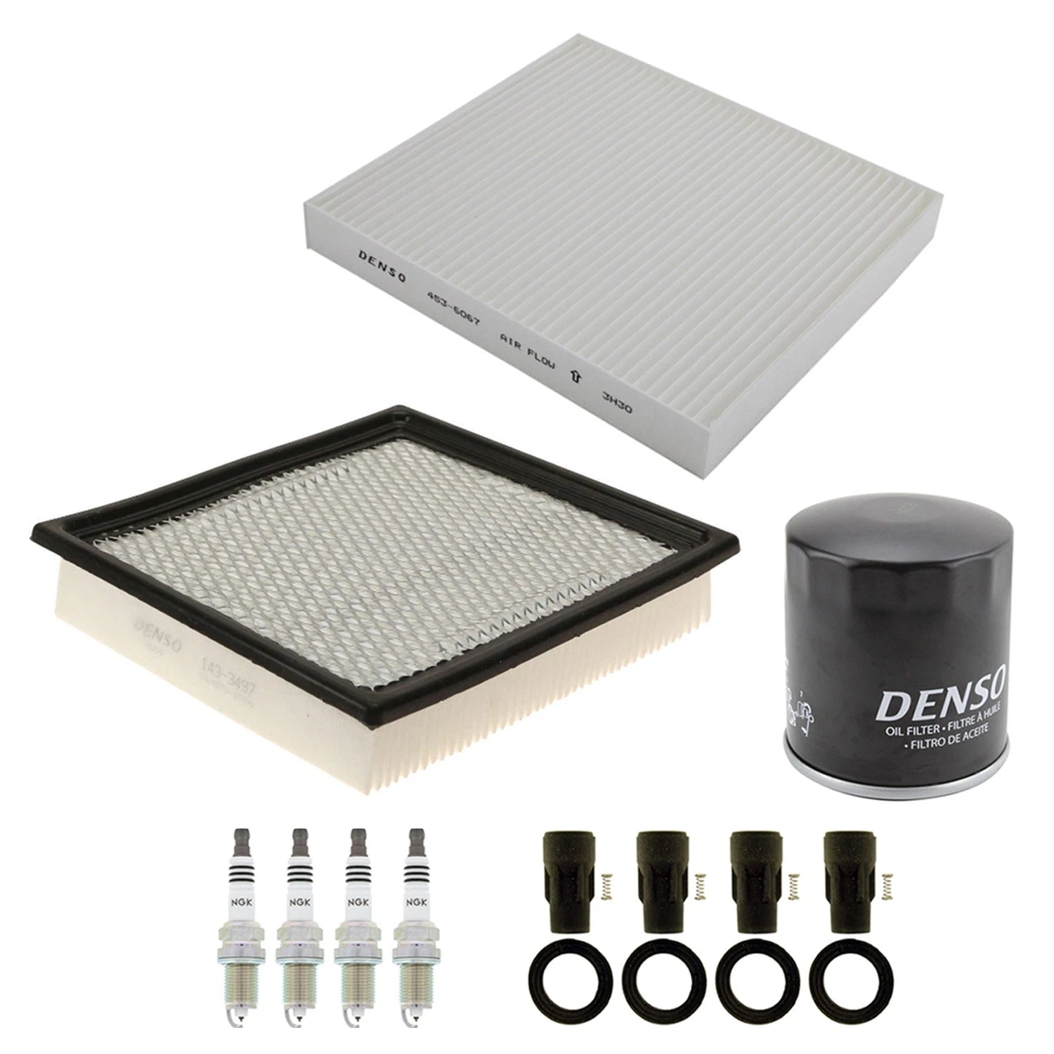 Tune Up Kit with 4 NGK Spark Plugs & Boots for Dodge Journey (2009–2020)