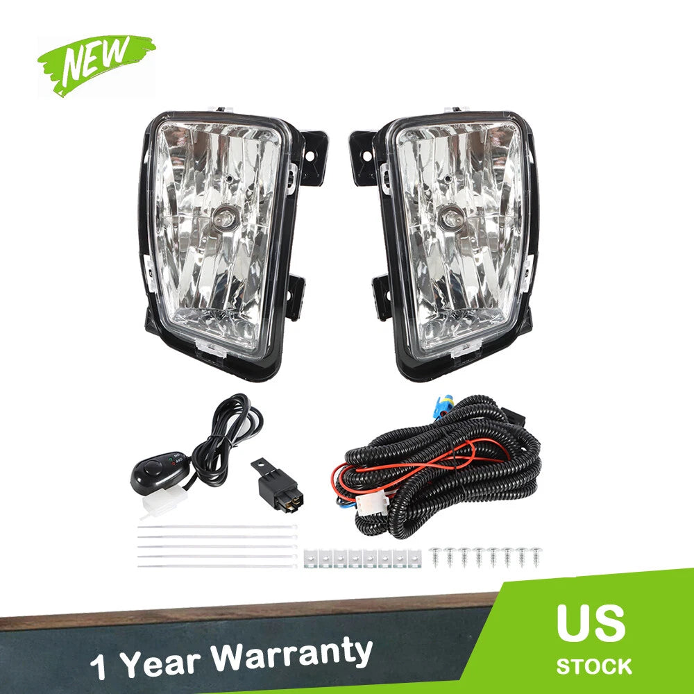 Set of 2 Fog Light Assemblies for Dodge Ram 1500 (2013–2018)